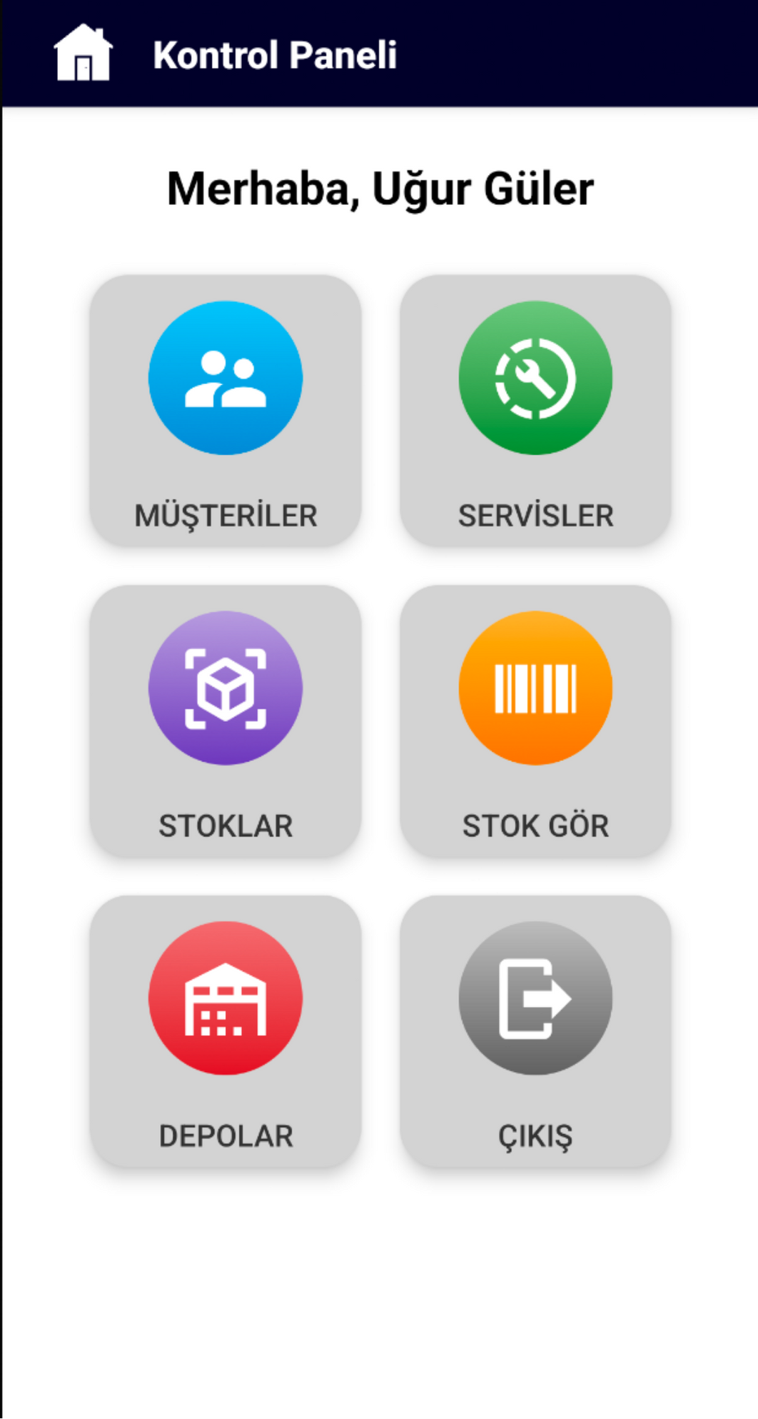 Negrum Mobil - Stok Takibi